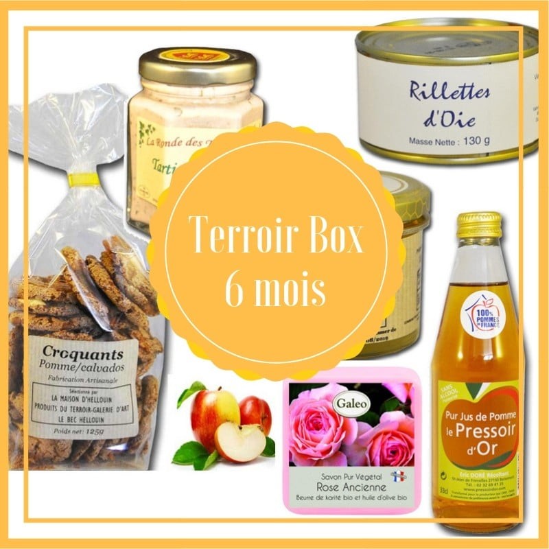 Box terroir 6 meses - productos locales francés.