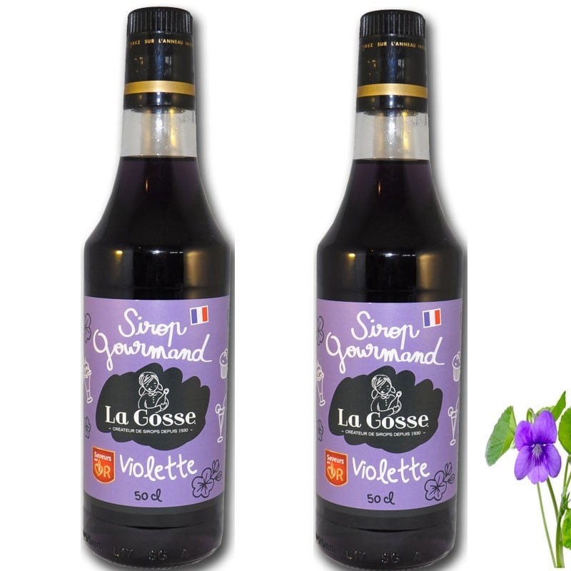 Sirop de Violette lot de 2 - épicerie fine en ligne