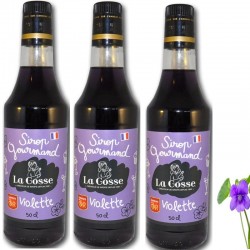 Violet syrup batch of 3- Online French delicatessen