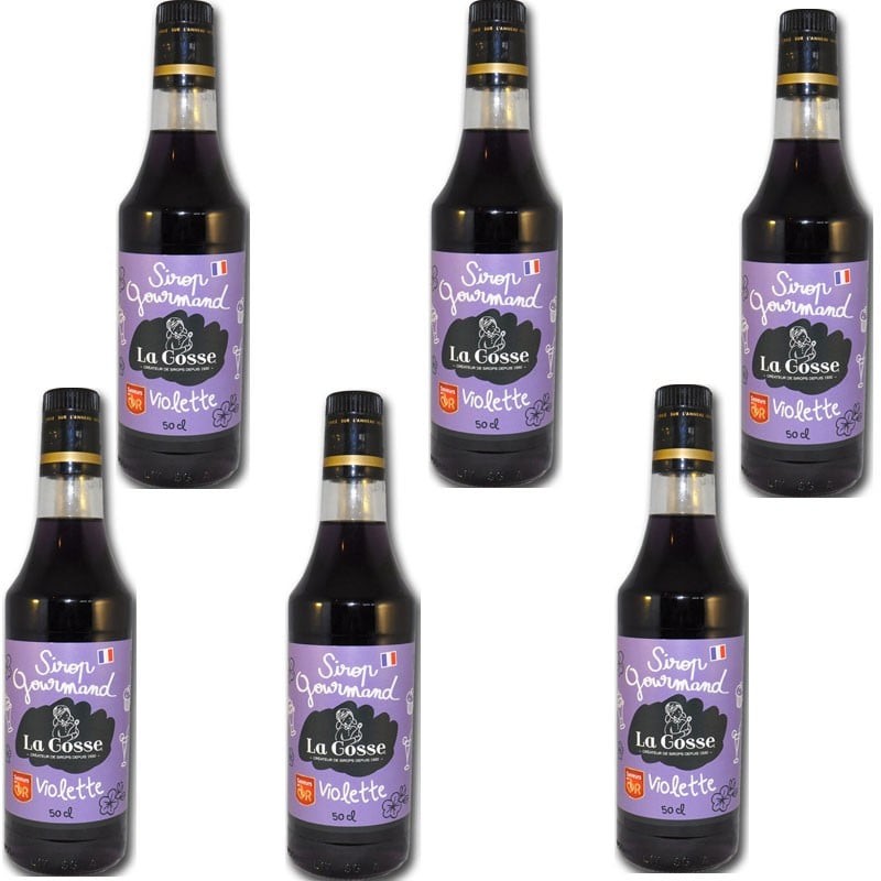 Sirop de Violette lot de 6 - épicerie fine en ligne