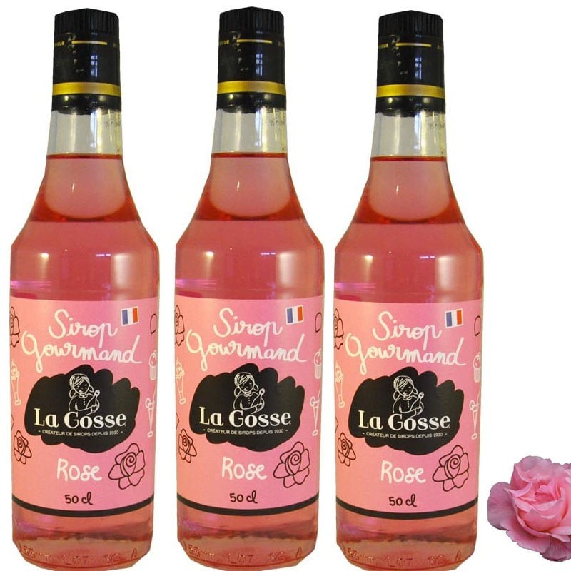 Rose syrup batch of 3- Online French delicatessen