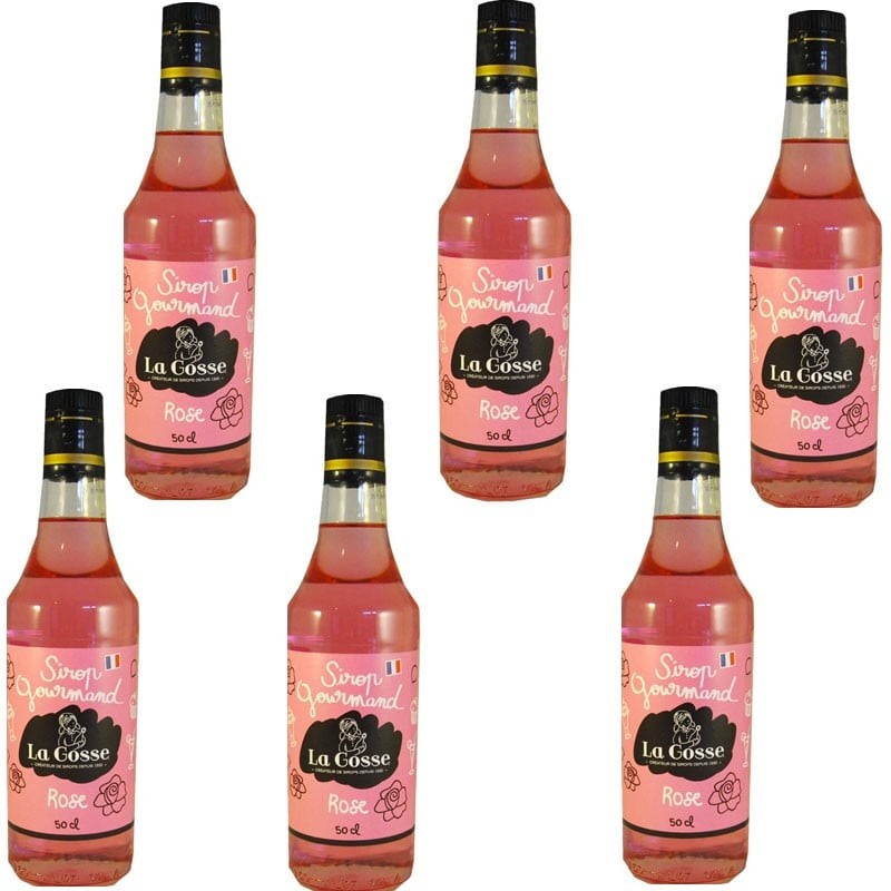 Rose syrup batch of 6- Online French delicatessen