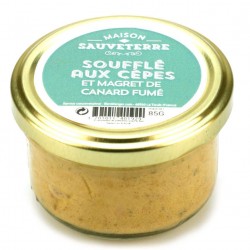 Soufflé con setas porcini y magret de pato ahumado - delicatessen francés online