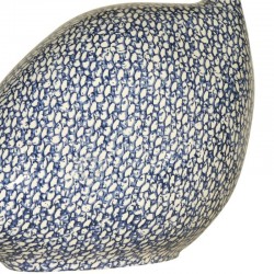 Gallina de Guinea en cerámica de lussan blanco-azul modelo pequeño