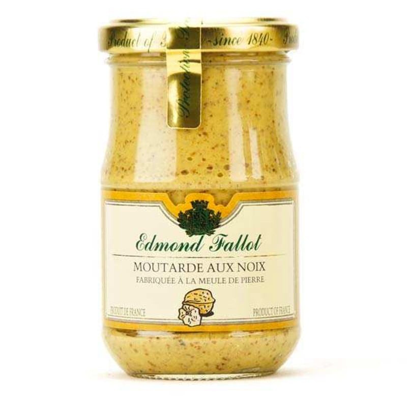 Dijon mustard with walnuts, fallot, 210gr - Online French delicatessen