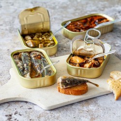 Scatola da 4 scatole di tapas mediterranee - Gastronomia francese online