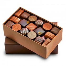 Premium box of dark and milk chocolates, 200g - Online French delicatessen