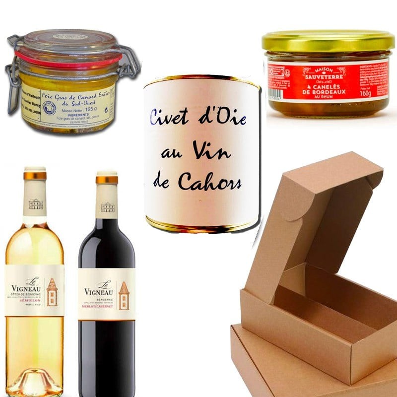 Gourmet-Box: alles für ein Abendessen im Südwesten - Online französisches Feinkost