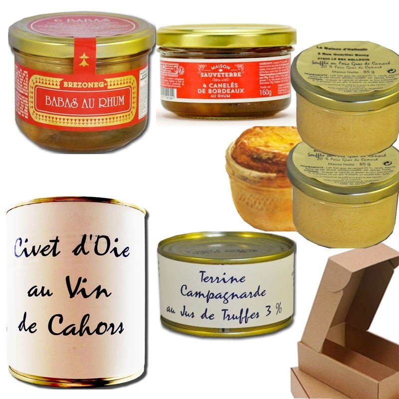 Coffret gourmand "Tout pour un diner" - épicerie fine en ligne