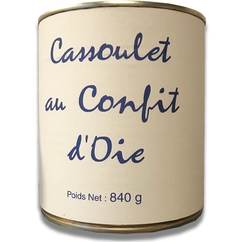 Cassoulet con confit d'oca, scatola 840g-salumeria online