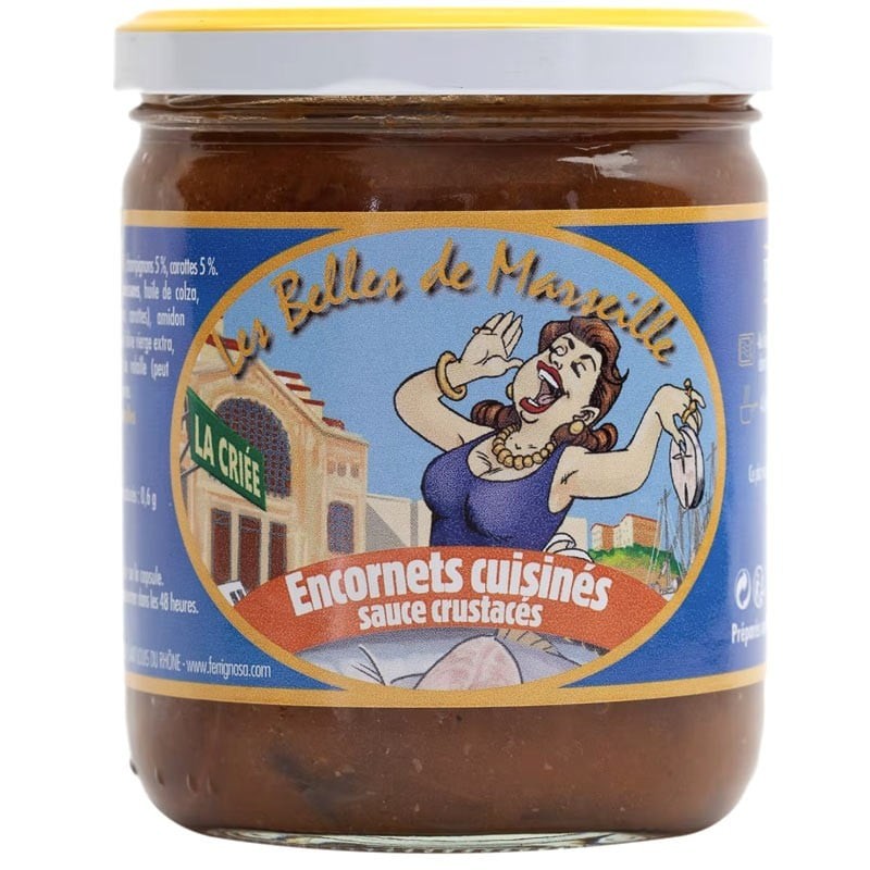 Encornets, sauce crustacés, 400g  - épicerie fine en ligne