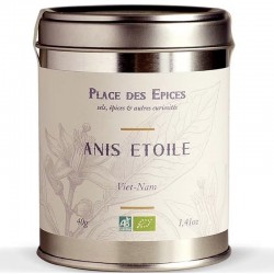 Organic star anise, 40g - Online French delicatessen
