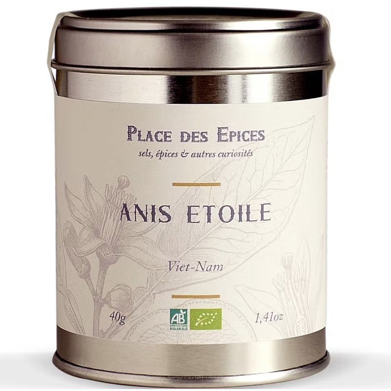 Organic star anise, 40g - Online French delicatessen