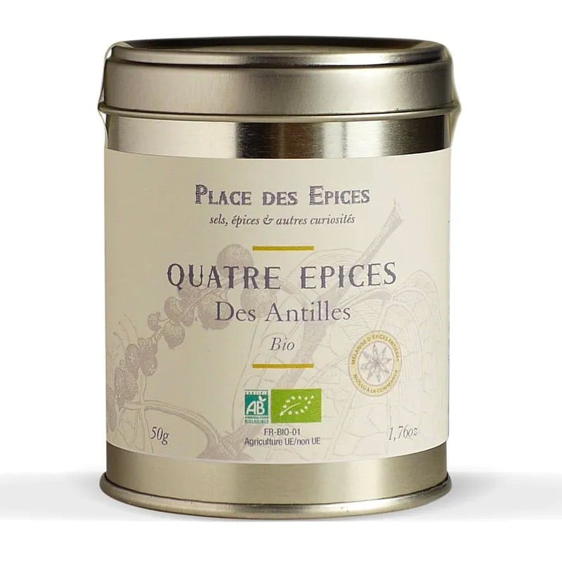 Organic 4 spice mix, 50g - Online French delicatessen