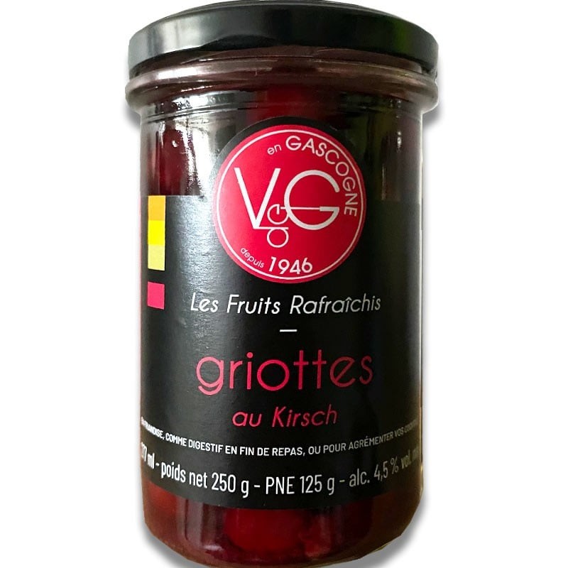 Griottes au kirsch - épicerie fine en ligne