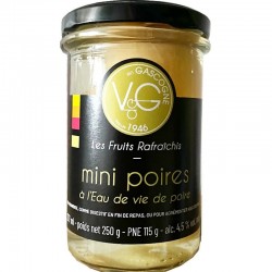 Mini peras con brandy lote de 3- delicatessen francés online