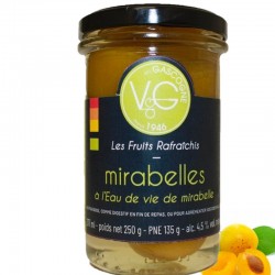 mirabelles with brandy