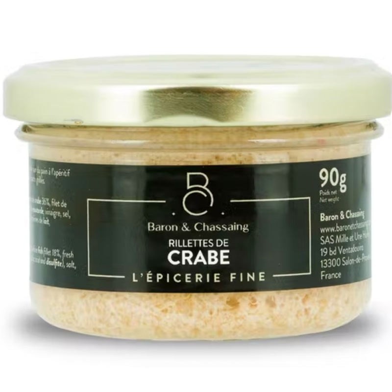 Rillettes de crabe, 90g - épicerie fine en ligne