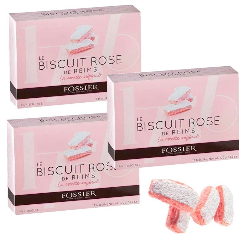 Roze koekjes van Reims 3 dozen: online delicatessen