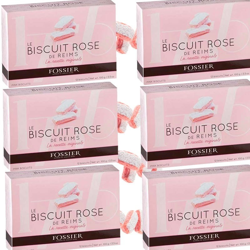 Pink biscuits from Reims 6 boxes: online delicatessen