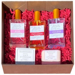 Caja regalo perfumes florales con aceites esenciales naturales
