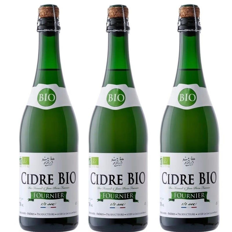 3 halfdroge ciderflessen - Franse delicatessen online