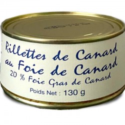 Rillettes de canard au foie gras- épicerie fine en ligne