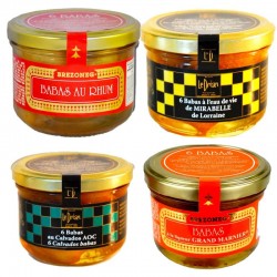 Tasting of small babas - online delicatessen