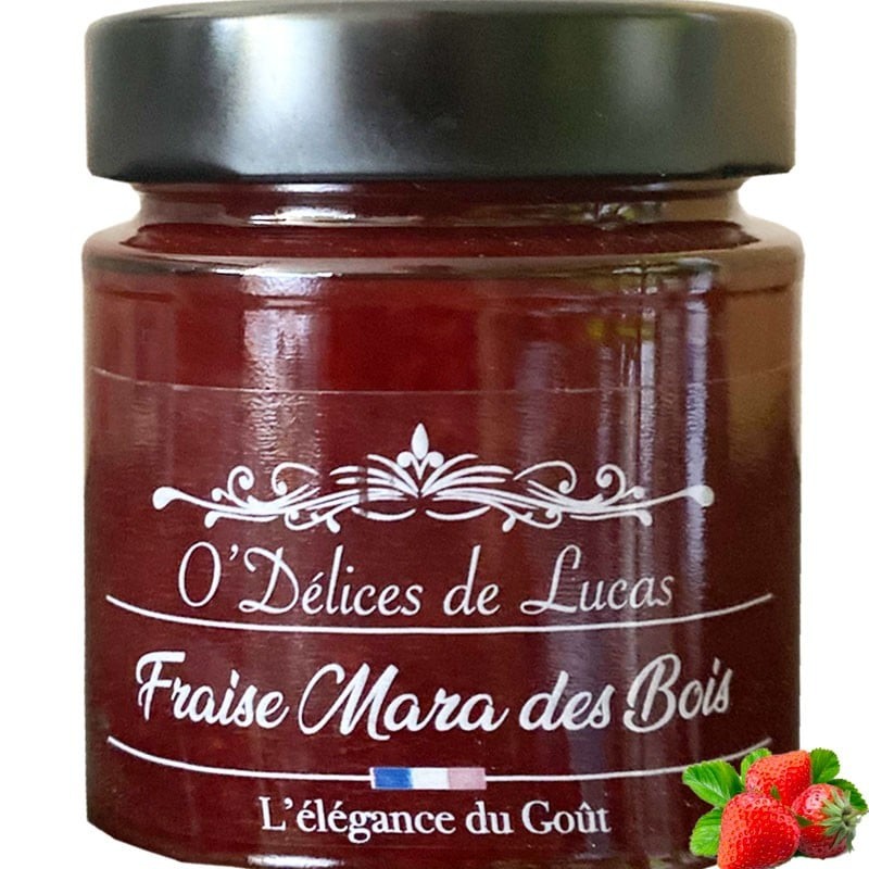 Confiture de fraise mara des bois, 230g - épicerie fine en ligne