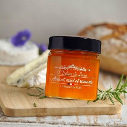 Confiture Abricot, miel et romarin, 230g - épicerie fine en ligne