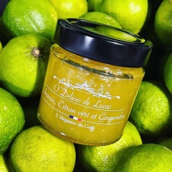 Confiture Ananas, citron vert et gingembre, 230g - épicerie fine en ligne