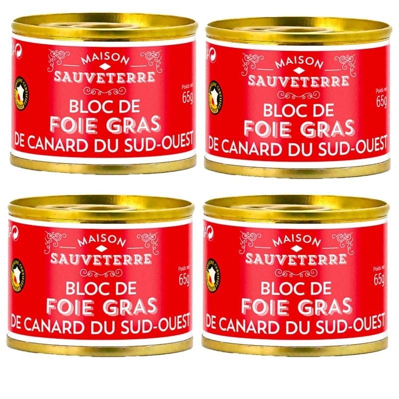 Blocco foie gras del sud-ovest igp da 4: gastronomia online