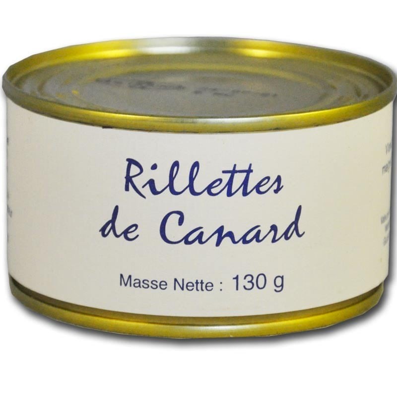 Rillettes de canard 130g- épicerie fine en ligne