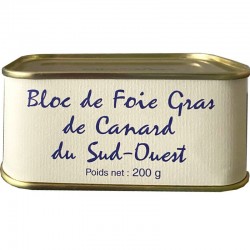 Blocco di foie gras d'anatra da sud-ovest 2x200g-gastronomia online
