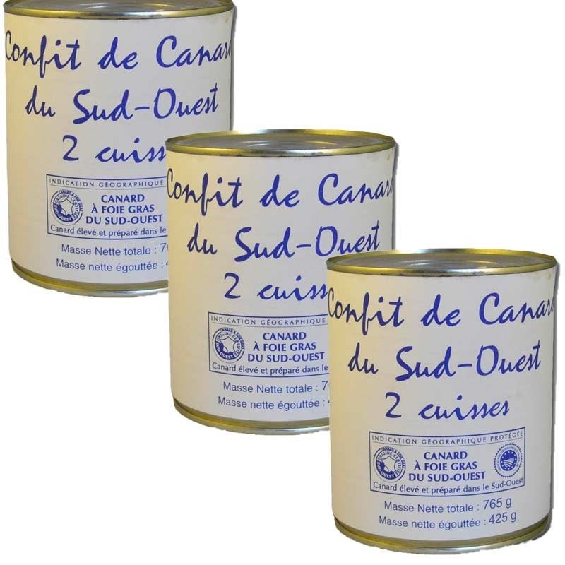 Confit de Canard3x756g - épicerie fine en ligne