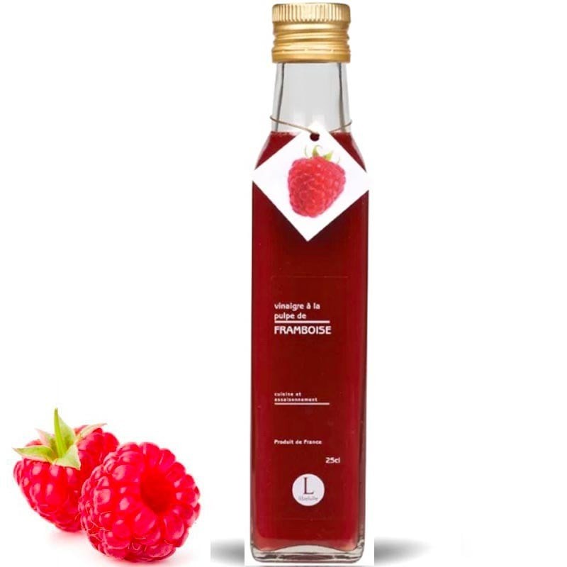 Vinaigre à la pulpe de framboise, 250ml - épicerie fine en ligne