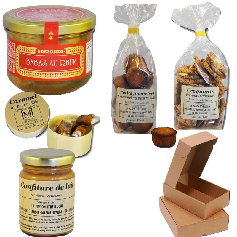 Caja de regalo dulce Gourmandises - delicatessen francés online