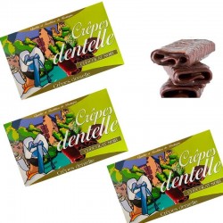 Crepes de encaje de chocolate negro, 3x90g - delicatessen online