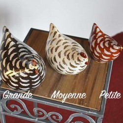 Poulette ceramique de Lussan Grand Modele Rouge