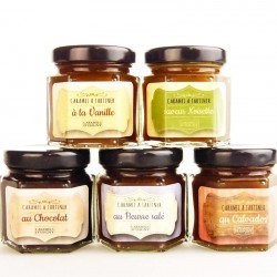 Assortment of 5 caramels spread - Online French delicatessen