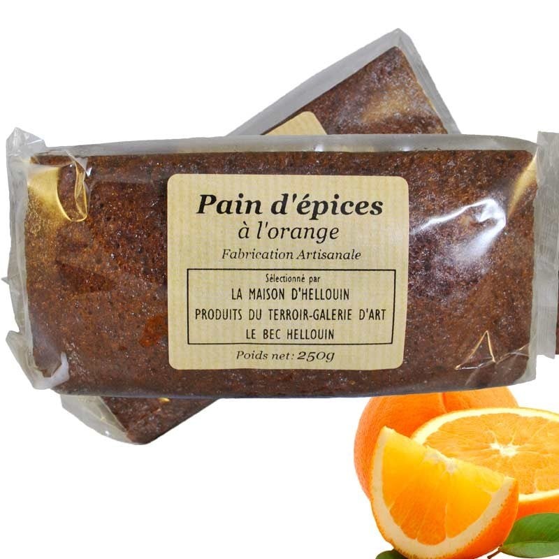 Pain d'épices artisanal à l'orange confite - épicerie fine en ligne