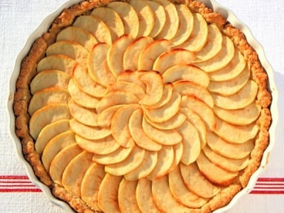 Tarta de manzana con calvados
