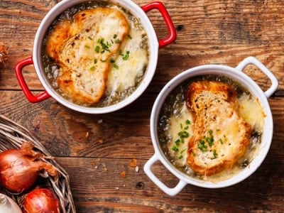 Recipe for gratinated onion soup